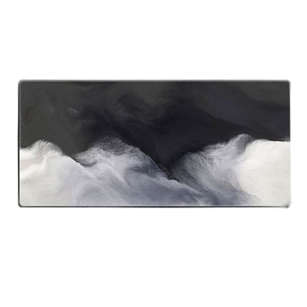 Desk Mats Mouse Pad Black White 290X250x2mm Abstract Computer Keyboard Mat Non Slip Rubber