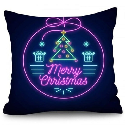 Seasonal Decorations 3D Digital Christmas Series Pillowcase Cushion Cover 45 X 45Cm Multi