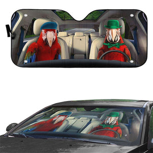 Sun Visors 3D Digital Printing Car Window Sunshade Thickened Laser Film Composite Pe Cotton