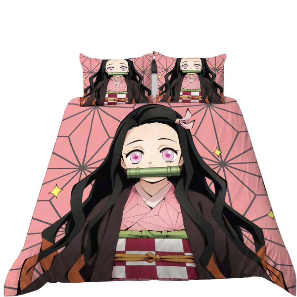 Children's Quilt Covers 3D Printed Demon Slayer Anime Duvet Quilt Covers