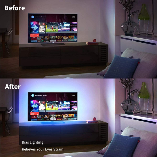 String Lights 3M Led Strip Lights Rope For Tv, Gaming And Computer (Lights App With Remote Control)