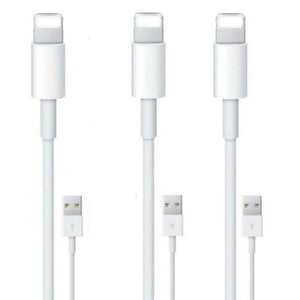 3Pcs 1Mquick Charger Usb Cable For Iphone X / Xs Xr Max 8 Plus 7 6S White