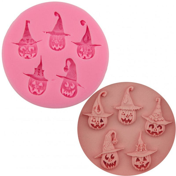 Muffin Pans & Baking Moulds 3Pcs Halloween Pumpkin Cake Mould Diy Silica Gel Baking Tool For Fondant