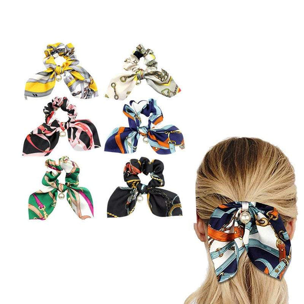 Hair Accessories Hair Styling Products 3Pcs Floral Bowknot Scrunchies Fashion Ropes