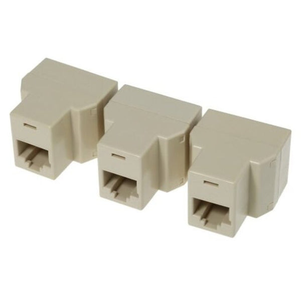 Ethernet Cables (RJ 45/8P8C) 3Pcs / Pack Cat5 Ethernet Cable Lan 1 To 2 Splitter Adapter Yellow