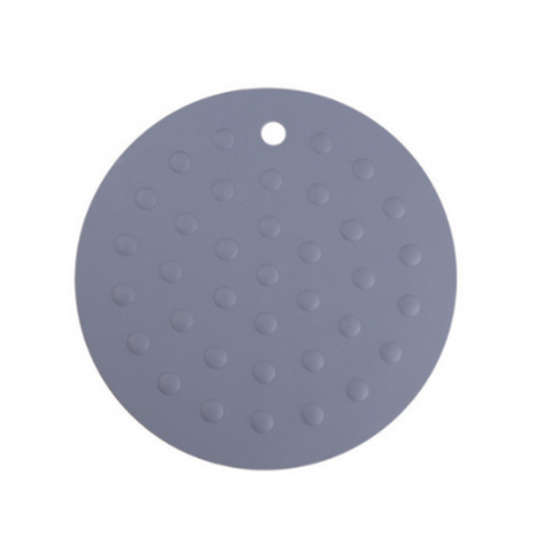 Coasters 3Pcs Round Double Sided Dot Drain Silicone Heat Proof Insulated Coaster Pot Pad