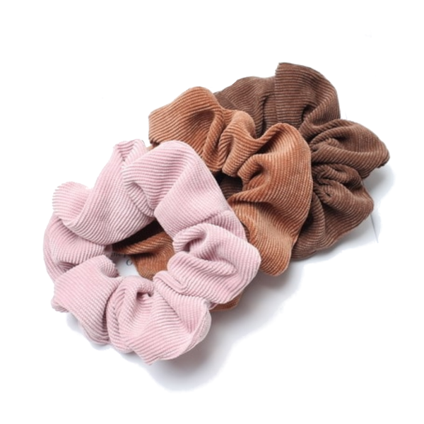 Hair Accessories 3Pcs Set Corduroy Fabric Scrunchies Women Ponytail Hair Ties