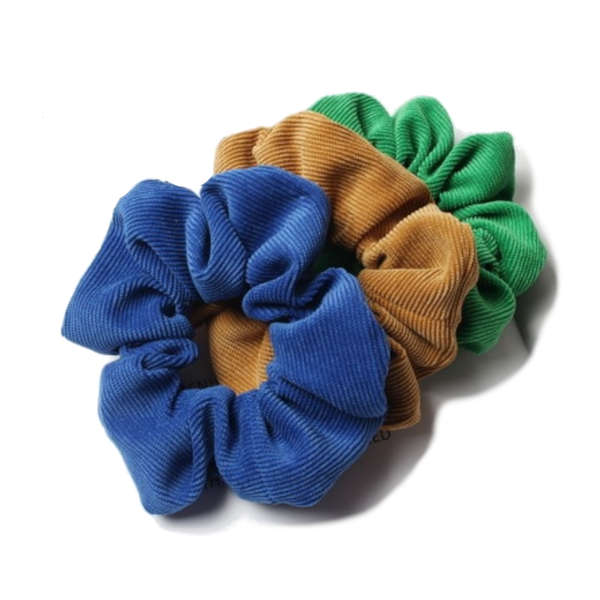 Hair Accessories 3Pcs Set Corduroy Fabric Scrunchies Women Ponytail Hair Ties