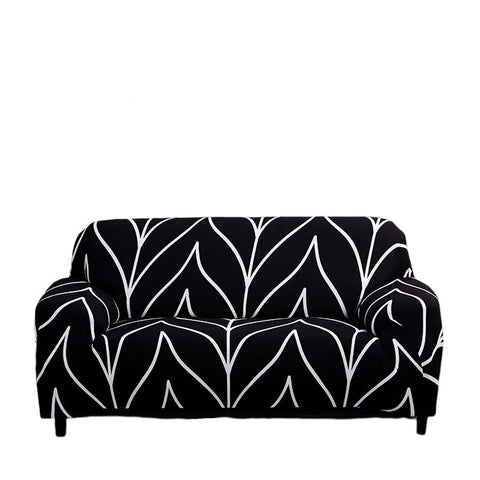 Slipcovers 3 Seater Sofa Cover Black Style Protection For Living Room Chair Slipcover