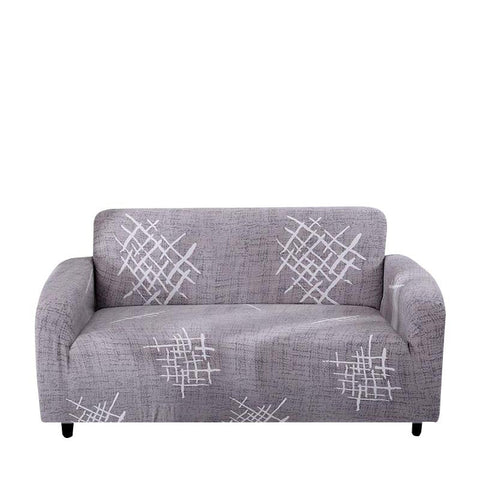 Slipcovers 3 Seater Sofa Cover Solid Light Gray Elastic Stretchable Slipcover For Living Room