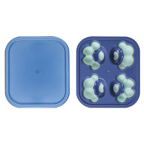 Ice Cubes, Trays & Moulds 4 Hole Silicone Ice Cube Maker Tray With Lid Paw Shape Diy Cream Mould