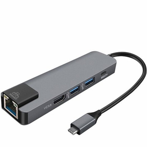 USB Cables, Hubs & Adapters Usb 3.0 Hub Type C To Hdmi Rj45 Lan In 1 4K Gigabit Ethernet Adapter