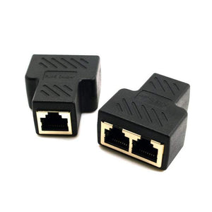 Ethernet Cables (RJ 45/8P8C) Mobile Phone 4 Pack Splitter Connector Ethernet Cable Socket Adapter