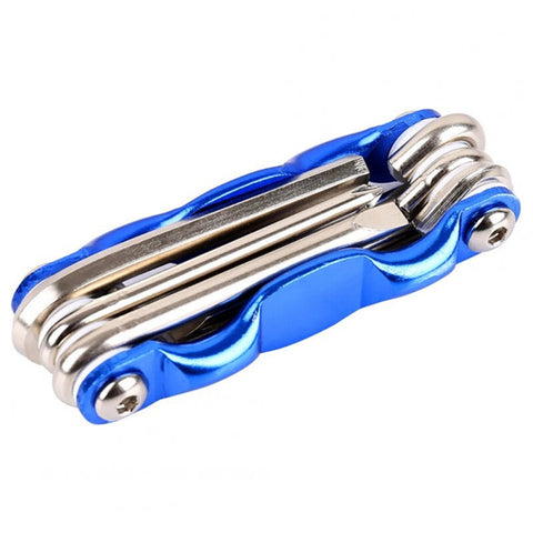 Bike Tools 4 Pcs 6 In 1 Bicycle Tools Sets Mountain Road Bike Repair Kit Socket Head Wrench Cycling Screwdriver Blue