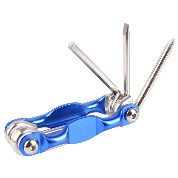 Bike Tools 4 Pcs 6 In 1 Bicycle Tools Sets Mountain Road Bike Repair Kit Socket Head Wrench Cycling Screwdriver Blue