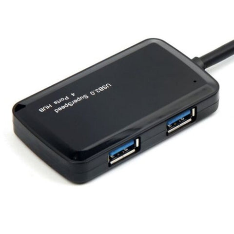 USB Cables, Hubs & Adapters 4 Port Compact Portable High Speed Usb 3.0 Data Hub Mirror Black