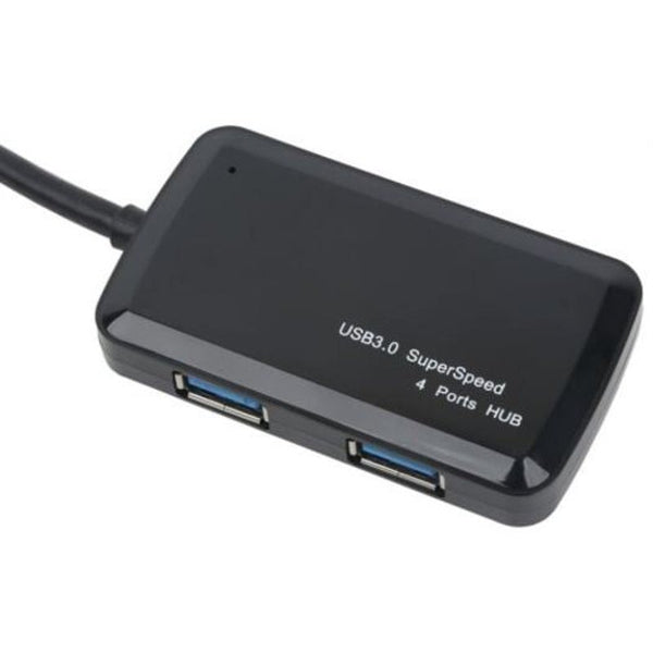 USB Cables, Hubs & Adapters 4 Port Compact Portable High Speed Usb 3.0 Data Hub Mirror Black