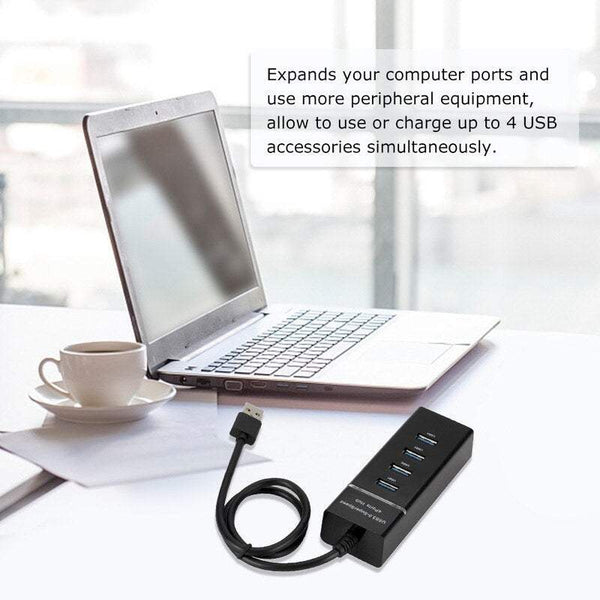 Splitters, Couplers & Adapters 4 Port Usb3.0 Multi Hub Splitter Expansion For Desktop Pc Laptop Adapter