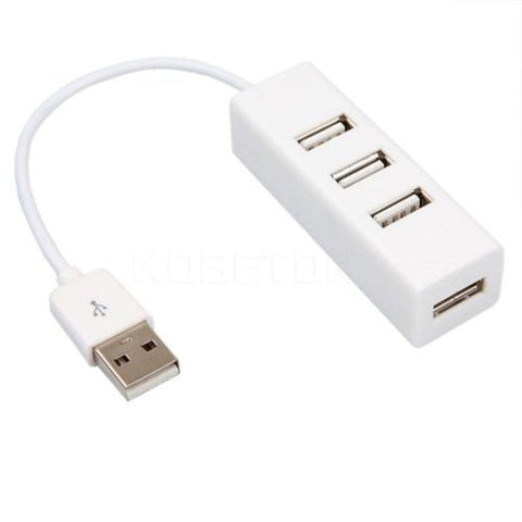 USB Cables, Hubs & Adapters 4 Ports High Speed Usb 2.0 Hub Splitter Adapter Expansion For Pc Mac White