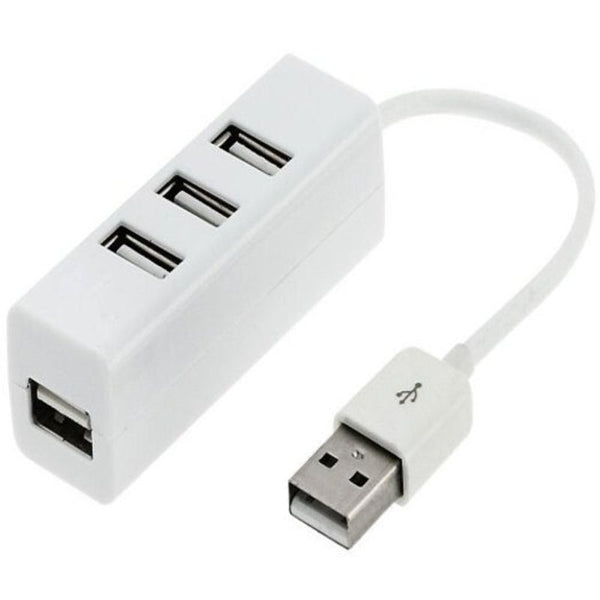 USB Cables, Hubs & Adapters 4 Ports High Speed Usb 2.0 Hub Splitter Adapter Expansion For Pc Mac White