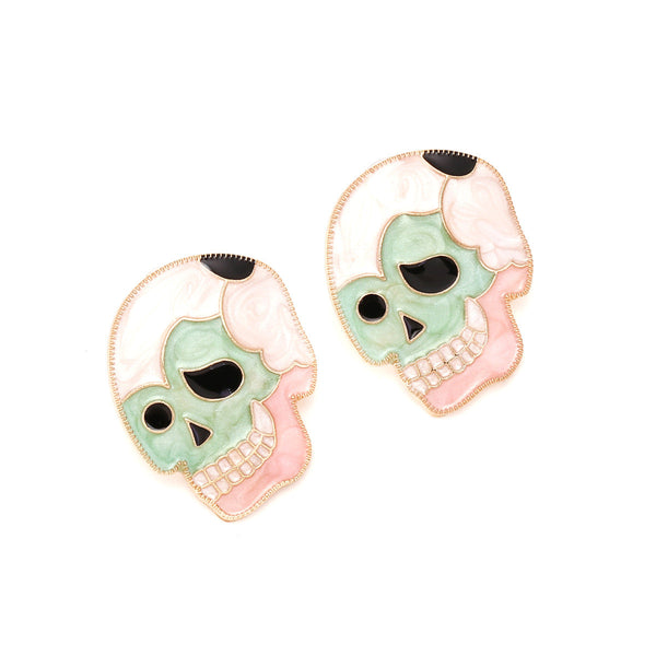 Earrings Alloy Drip Oil Skeleton Stud Fun And Cute Halloween