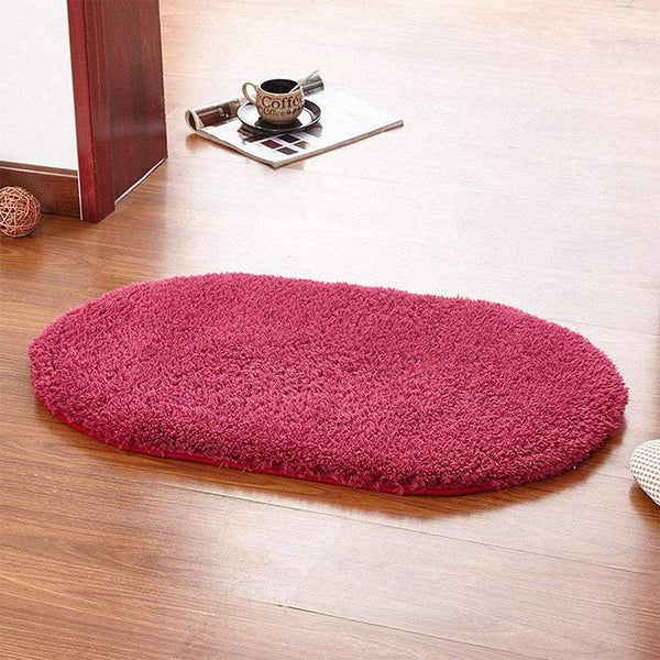 Door Mats & Floor Mats Door Mats 40X60cm Fleece Oval Floor Soft Anti Slip Foot