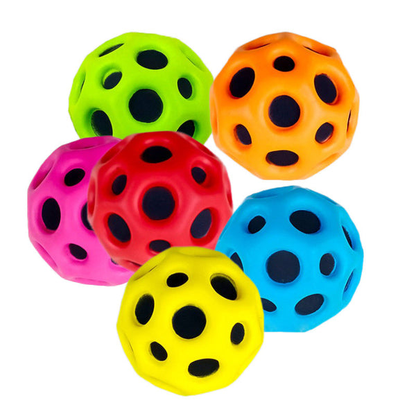 Outdoor Toy Balls Hole Ball Soft Bouncy Antifall Moon Shape Porous Kids Indoor Outdoor