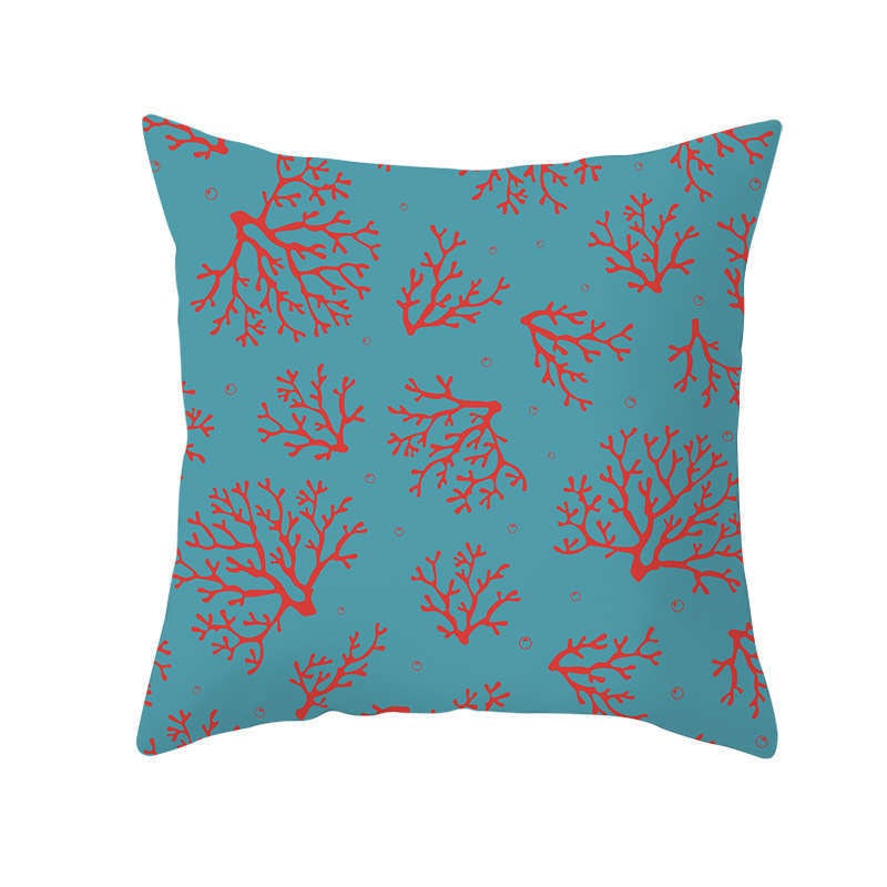 Cushions & Decorative Pillows 45 X 45Cm Coral Cushion Cover Blue