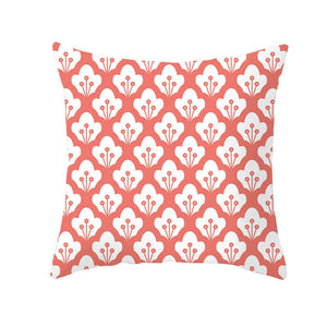 Cushions & Decorative Pillows 45 X 45Cm Coral Cushion Cover White Flower