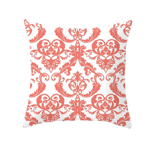 Cushions & Decorative Pillows 45 X 45Cm Coral Cushion Cover Greek Pattern In White