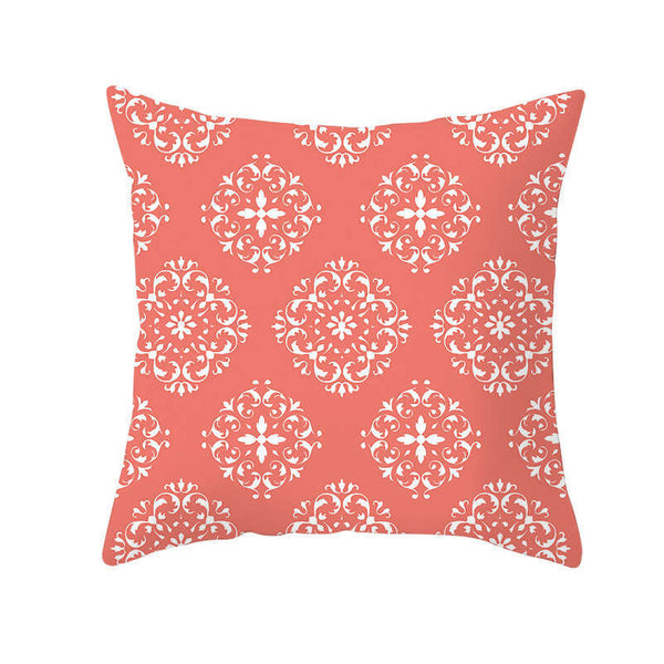 Cushions & Decorative Pillows 45 X 45Cm Coral Cushion Cover Greek Pattern