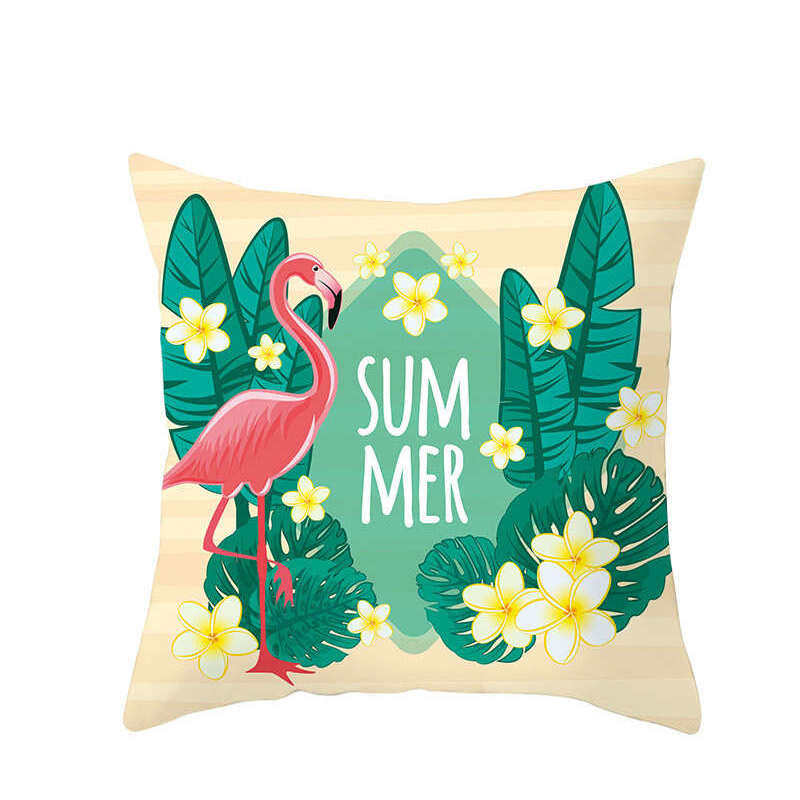 Cushions & Decorative Pillows 45 X 45Cm Flamingo Cushion Cover Summer