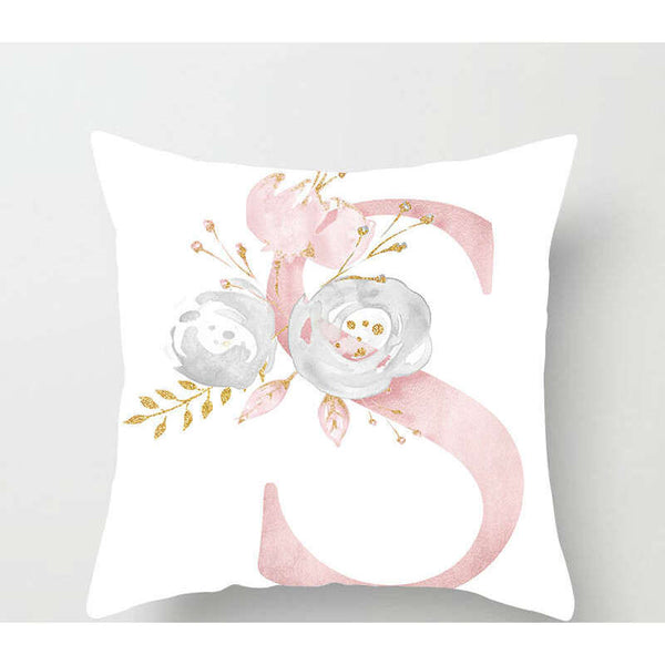 Cushions & Decorative Pillows 45 X 45Cm S Letter Cushion Cover