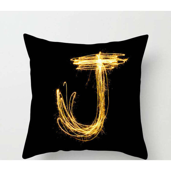 Cushions & Decorative Pillows 45 X 45Cm Letter Cushion Cover Light Trail J