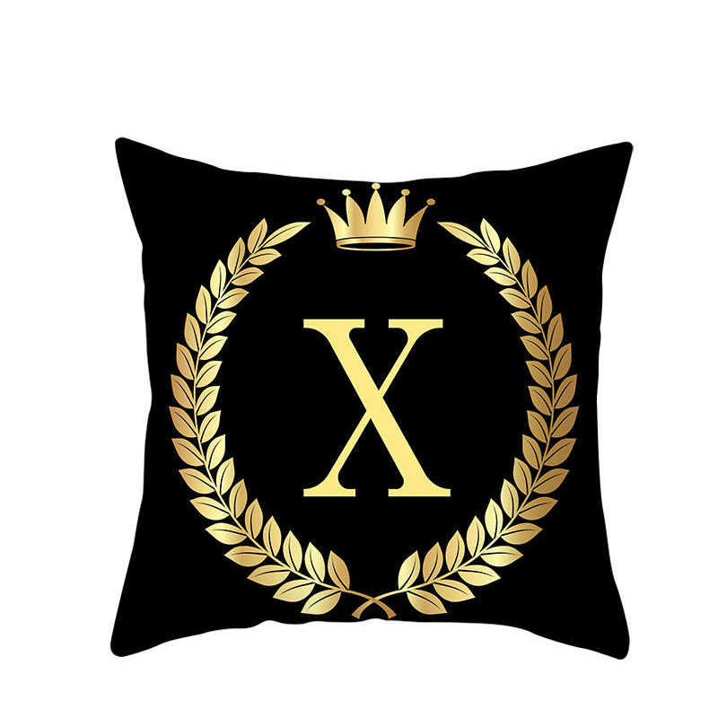 Cushions & Decorative Pillows 45 X 45Cm Letter Cushion Cover Crown N