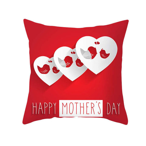 Cushions & Decorative Pillows 45 X 45Cm Mother's Day Cushion Cover Red