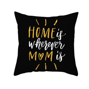 Cushions & Decorative Pillows 45 X 45Cm Mother's Day Cushion Cover Home Is Wherever Mom