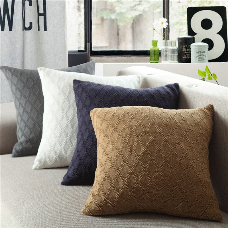 Cushions & Decorative Pillows 45 X 45Cm Nordico Handmade Cozy Knit Cushion Cover Ver 6