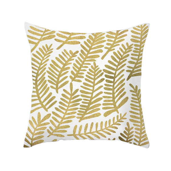 45 X 45Cm Gold Printed Cushion Cover