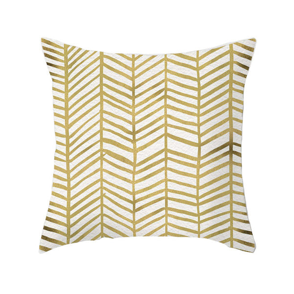 45 X 45Cm Gold Printed Cushion Cover