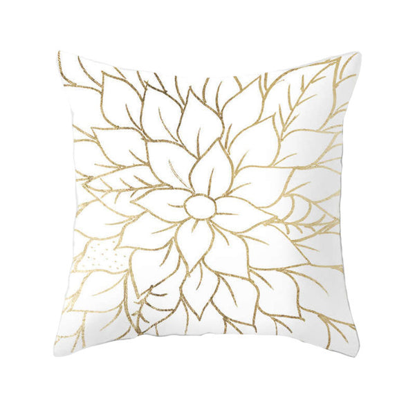 Cushions & Decorative Pillows 45 X 45Cm Gold Printed Cushion Cover