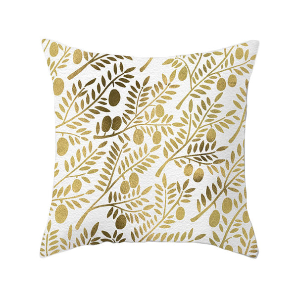 Cushions & Decorative Pillows 45 X 45Cm Gold Printed Cushion Cover