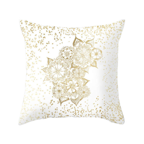 Cushions & Decorative Pillows 45 X 45Cm Gold Printed Cushion Cover