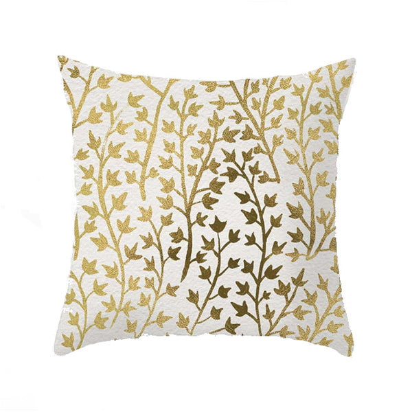 45 X 45Cm Gold Printed Cushion Cover