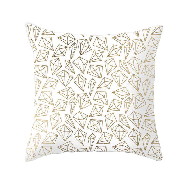 Cushions & Decorative Pillows 45 X 45Cm Gold Printed Cushion Cover