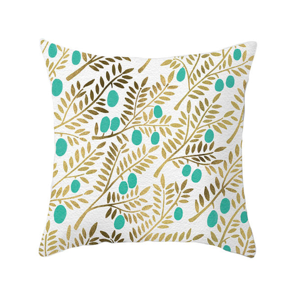 Cushions & Decorative Pillows 45 X 45Cm Gold Printed Cushion Cover