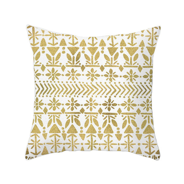 45 X 45Cm Gold Printed Cushion Cover