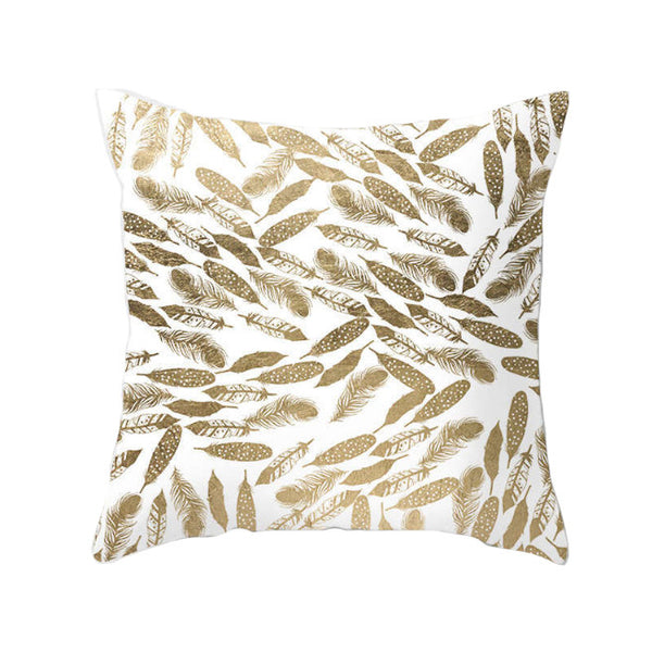 Cushions & Decorative Pillows 45 X 45Cm Gold Printed Cushion Cover