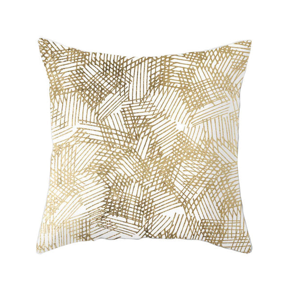 45 X 45Cm Gold Printed Cushion Cover