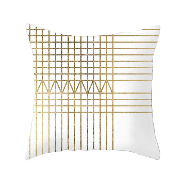 45 X 45Cm Gold Printed Cushion Cover